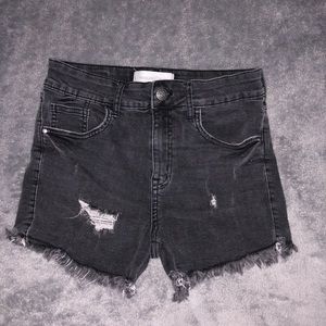 Treasure & Bond - Distressed cutoff denim shorts
